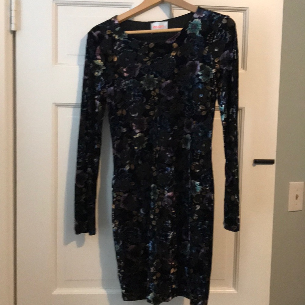 Velvet mini dress
